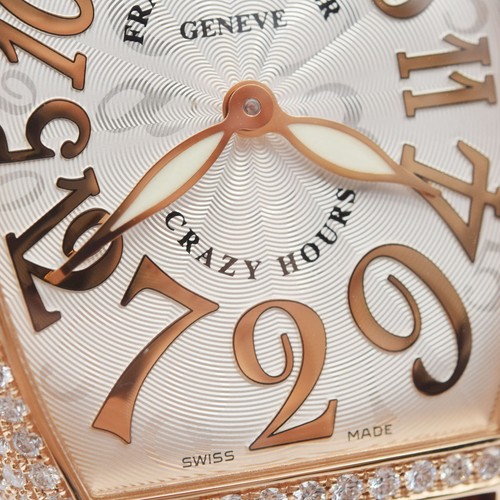 Franck Muller Crazy Hours 7851 CH D REL 5N 18K Rose Gold Diamond Ladies Watch - Picture 5 of 11