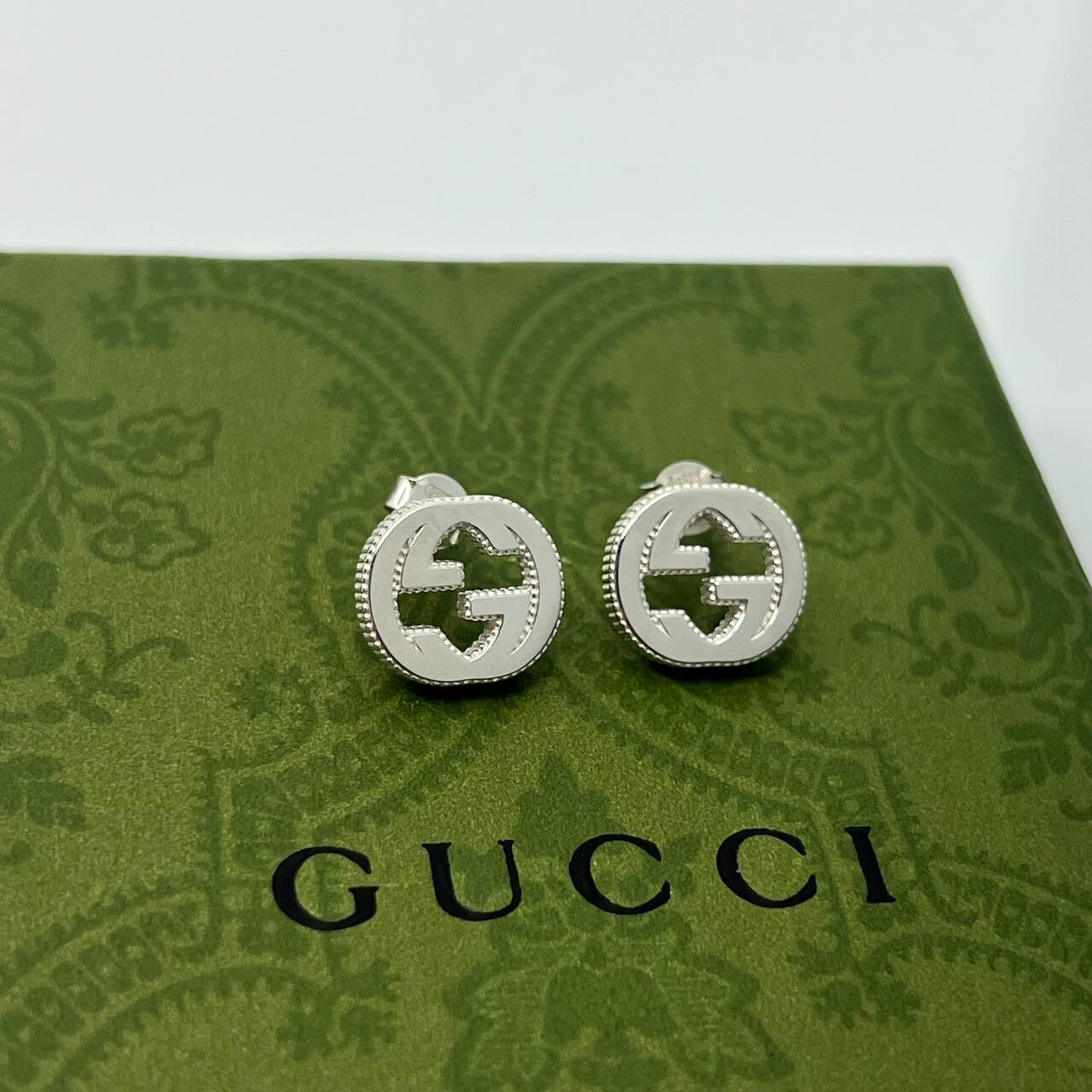 Authentic GUCCI sterling silver G interlocking st… - image 7
