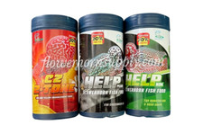 FLOWERHORN FISH FOODS - CZ AQUA - 2-TONE - HELP PEARL HELP KOK COMBO 300G