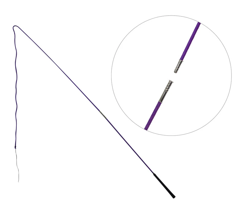 Economy Lunge Whip+Rein Set Whip160Cm 2 Piece+7mt Web Rein Purple Lunging - image 2 of 3