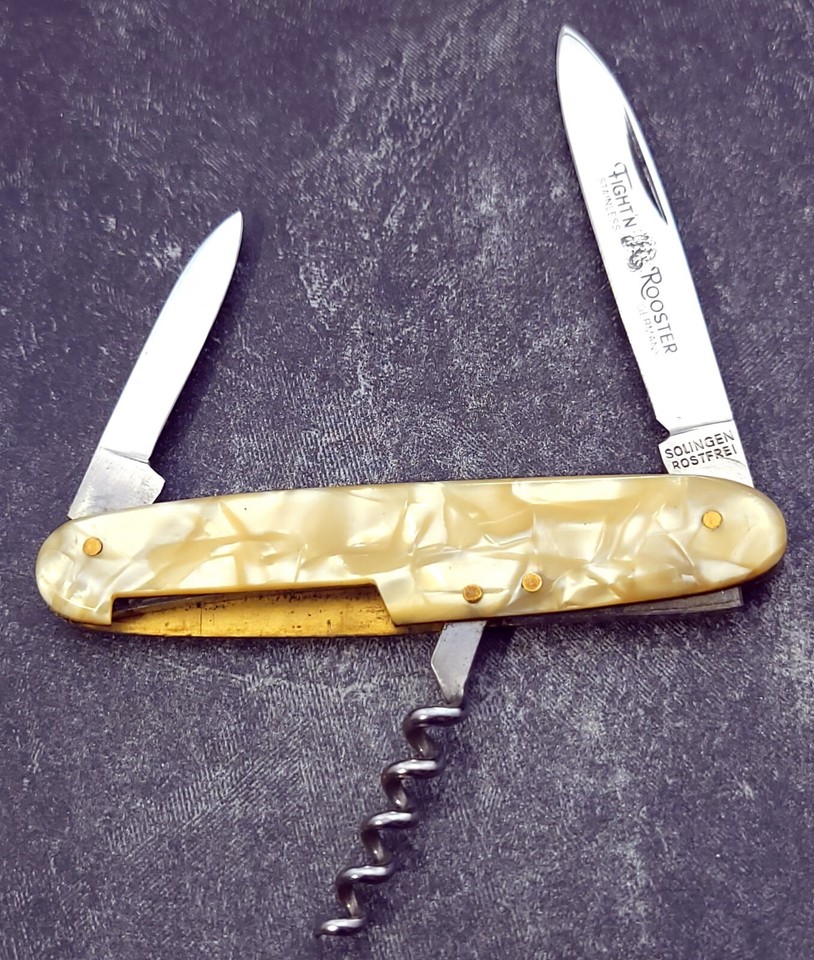 Vintage Fight N Rooster Bartenders Pocket Knife Made in Germany eBay