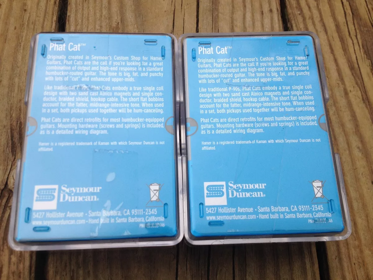 Seymour Duncan SPH90-1 Phat Cat GOLD Pickup Set P-90 for Humbucker Bridge/Neck
