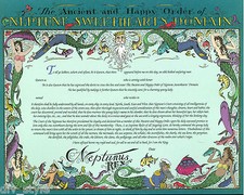 Neptune Sweethearts Domain Certificate blank mint condition