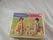 PLAYSKOOL Kindergarten Wood Blocks Wooden Blocks - Milton Bradley - 40 Pieces
