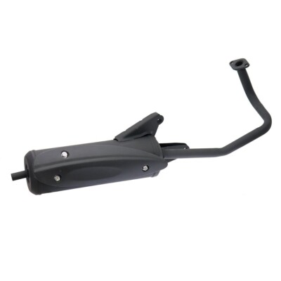 GY6 STORE Complete Black Exhaust for QMB139 four-stroke Chinese scooter