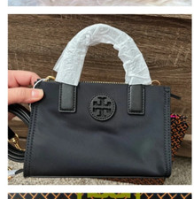 Image of Tory Burch Ella Nylon Mini Tote Crossbody Bag Purse NWT