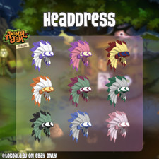 Animal Jam Classic AJC Rare Headdress / HDs READ DESC before buying