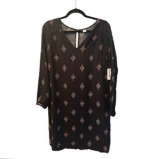 RARE BRAND NEW Old Navy Tunic Shirt Dress Black Bohemian Lightweight Size Small