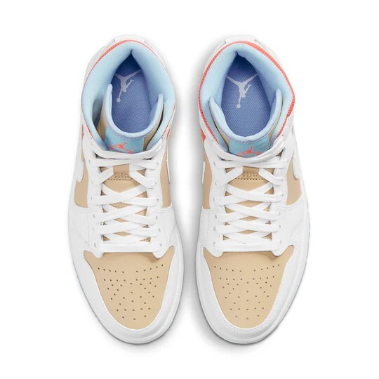 Size 7 W - Air Jordan 1 Mid SE Sesame/White CZ0774-200 NEW