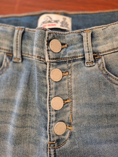 Jordache Super Skinny Jean Girls Sz 12 Stretchy Snap Button New Adjustable Waist - Picture 2 of 3