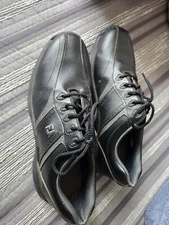 Footjoy Greenjoys 45471 Black Leather Soft Spikes Cleat Golf Shoes Men’s 8.5 M
