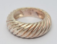 925 STERLING SILVER BRAIDED KNOT DESIGNER SIGNED RING