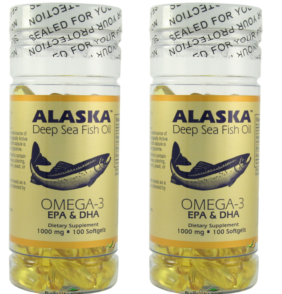 Alaska Deep Sea Fish Oil, Omega 3 DHA/EPA 1000 mg 200 Softge