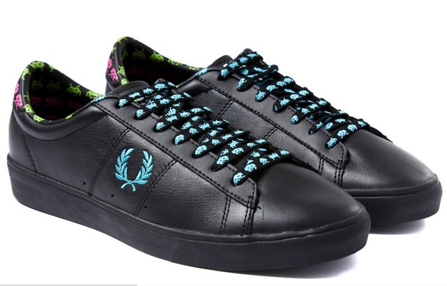 fred perry spencer leather black