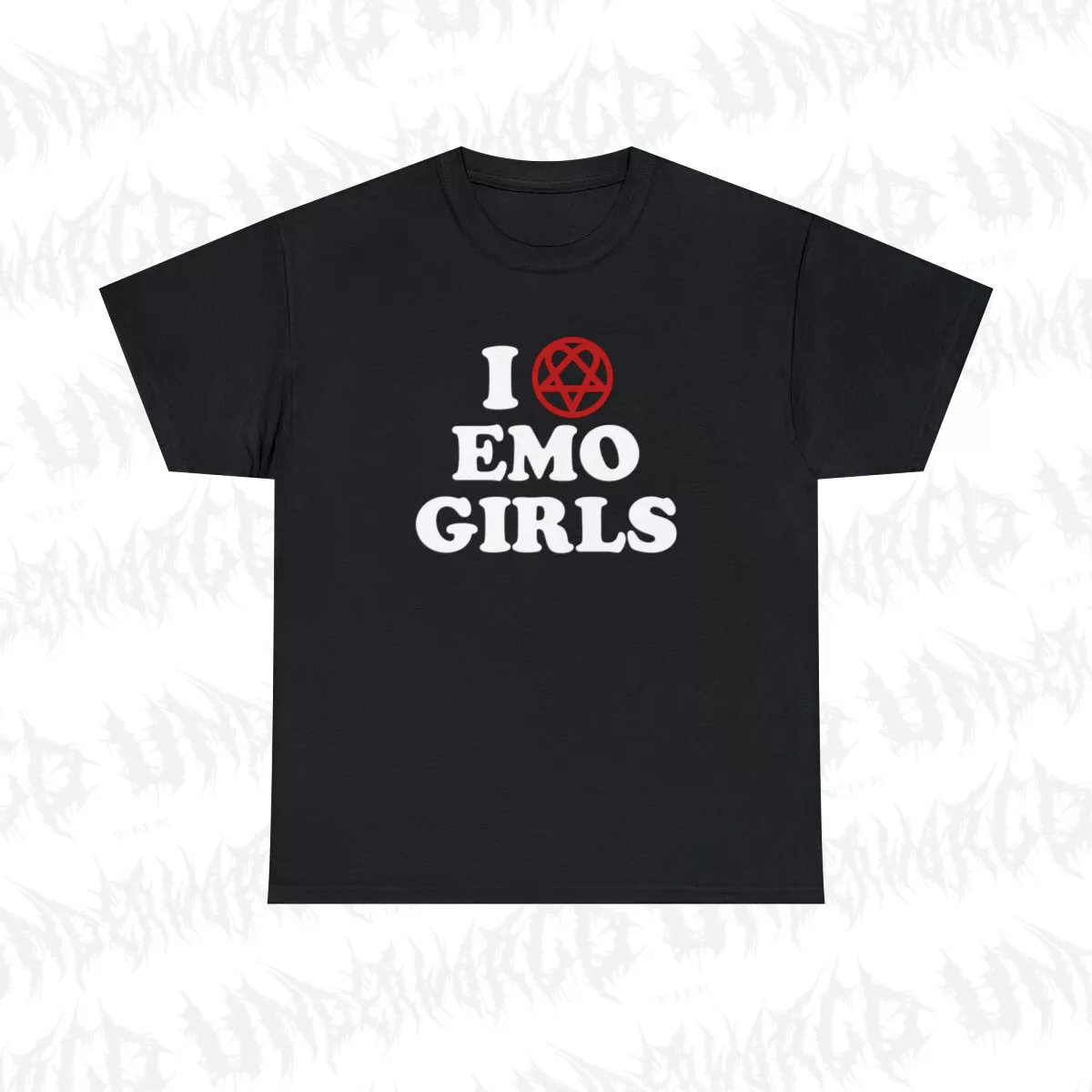 I Love Emo Girls Shirt I Heart Emo Girls Tshirt' Sticker