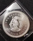 Aztec Calendar 2 Troy Ounces .999 Fine Silver Bullion Round Collectible Coin