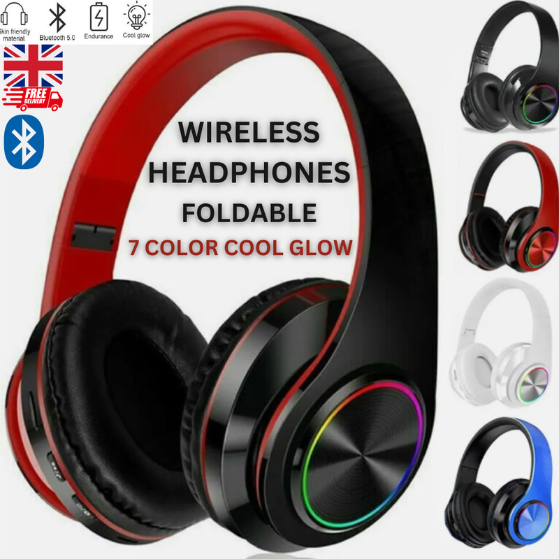 Gaming Headset with Microphone Mic Headphones For PC Laptop PS4 PS5 Xbox One UK