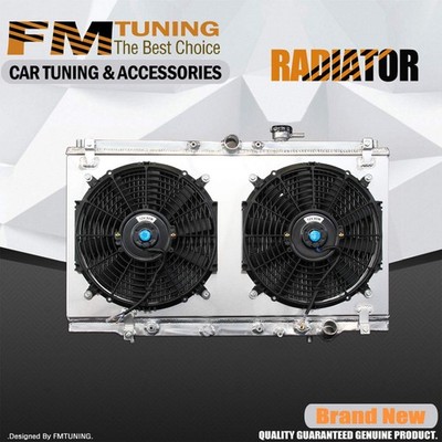 SPAWON Aluminum Radiator+Fan Shroud For Honda Acura Accord 1994-2001 AT MT 1494