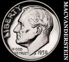 1958 Roosevelt Dime- Silver- Choice Gem Proof Luster No Reserve #J2283