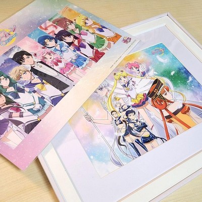 Sailor Moon Cosmos Fine Graph Visual Sheet MiniSet (Bluray Bonus)  31cm x 25cm,