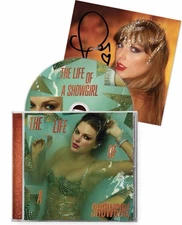 Taylor Swift - The Life of a Showgirl CD + Hand Signed Photo 1 IN HAND