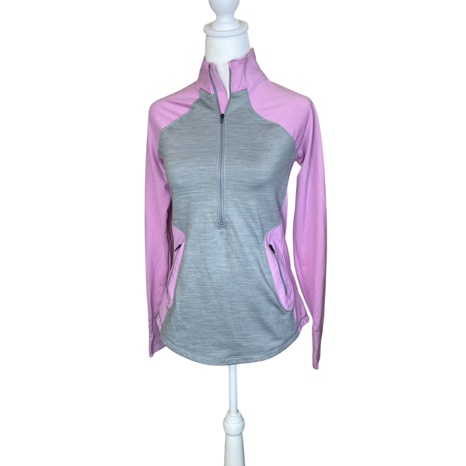 Under Armour ColdGear Reactor 1/2 Zip Base Layer Top Running Athletic Small EUC