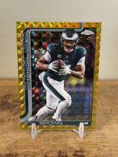2025 Topps Chrome A.J Brown #243 Gold Geometric #/50 – Eagles
