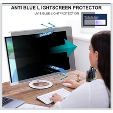 21"-22" Desktop Widescreen Monitor Privacy Screen Blue Light Filter Hanging 9H