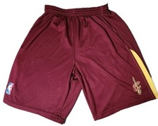 Alleson CLEVELAND CAVALIERS NBA Basketball Shorts Boys M 22" Waist 9" Inseam