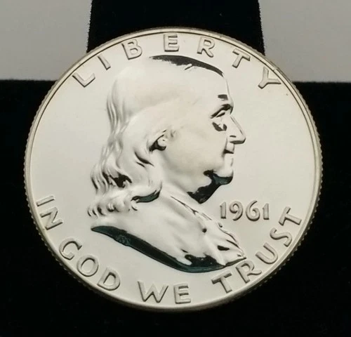 1961-P Franklin Proof Half Dollar BU #21430