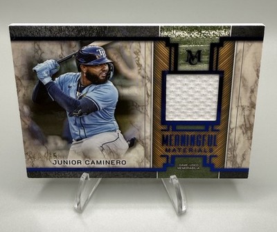 2025 Topps Museum Junior Caminero Meaningful Relic Sapphire /35 #MMR-JCA