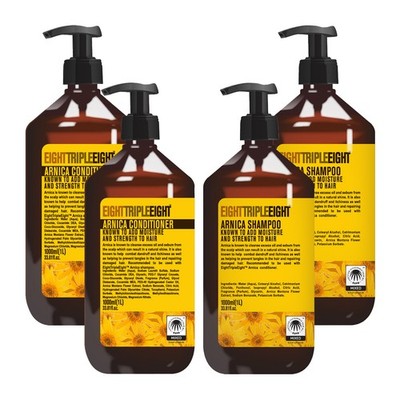 EightTripleEight Arnika Haarpflege Set 2x Shampoo & 2x Conditioner 1L