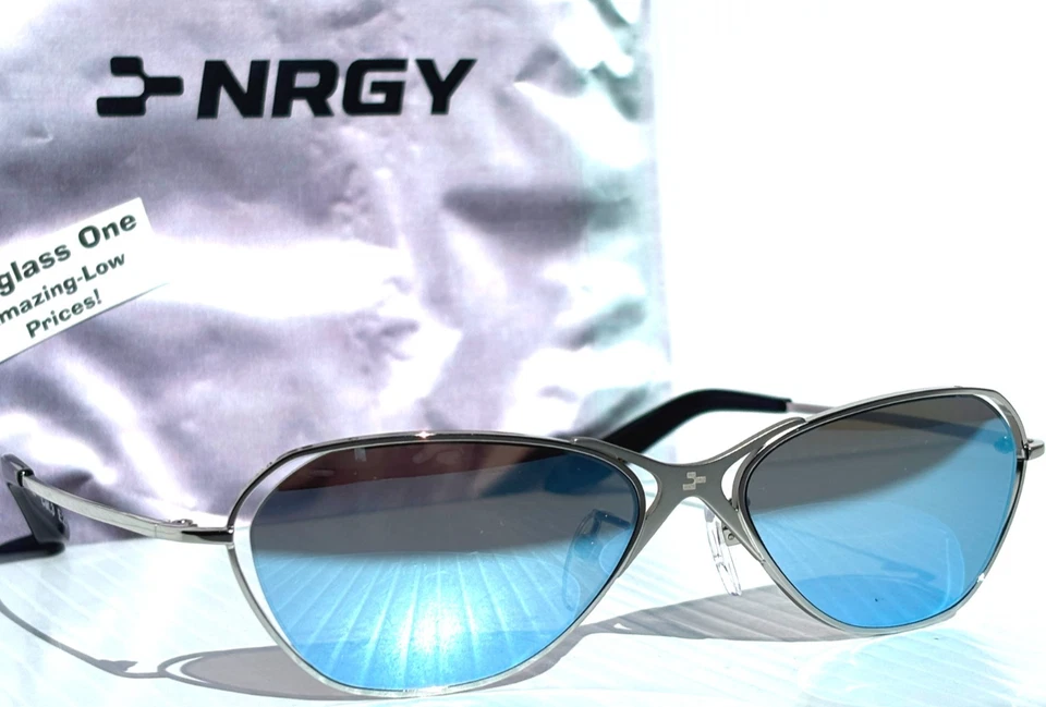 NUEVO REVO NRGY LOOP Brillante Cromo POLARIZADO Lente Azul Gafas de Sol 6006 03 BL Foto 4 de 4