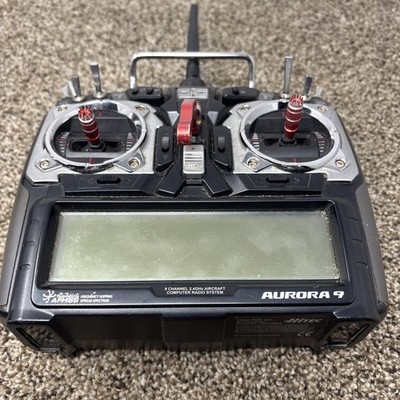 Hitec Hi-Tec Aurora 9 transmitter + Spectra 2.4 receiver UNTESTED