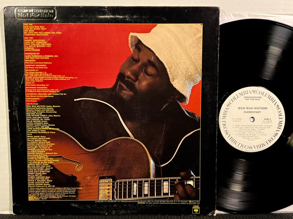 WAH WAH WATSON ELEMENTARY LP COLUMBIA STEREO DJ PROMO 1976 Jazz Funk Soul Bio Foto 3 de 3