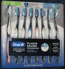 ORAL-B Pro-Health Advanced Toothbrushes Soft 8 Pack with Criss Cross Bristles