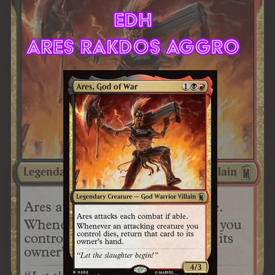  EDH - Ares Rakdos Aggro, MTG Commander Deck, Marvel, Bracket 2