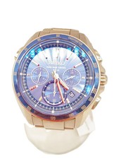 SEIKO Solar Watch Analog Titanium NVY SLV Titanium 8B82 0AN0