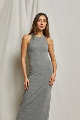 chinese dress ladies Sleeveless Grey Dress with Pockets| Nuichan Plus Size Dresses