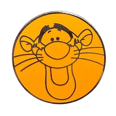 Walt Disney Pin Trading Tigger Outline in Orange Circle Character Booster Set