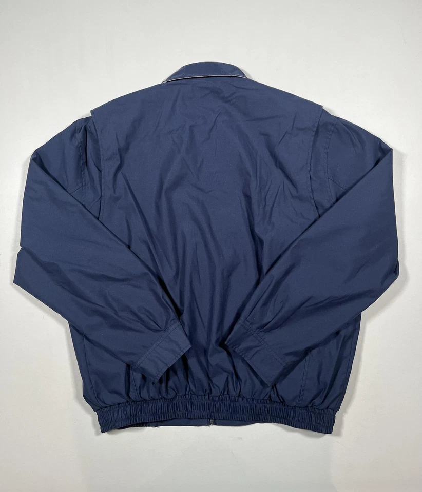 Куртка мужская Polo Ralph Lauren средняя темно-синяя на молнии с логотипом Harrington Pony - Изображение 2 из 4