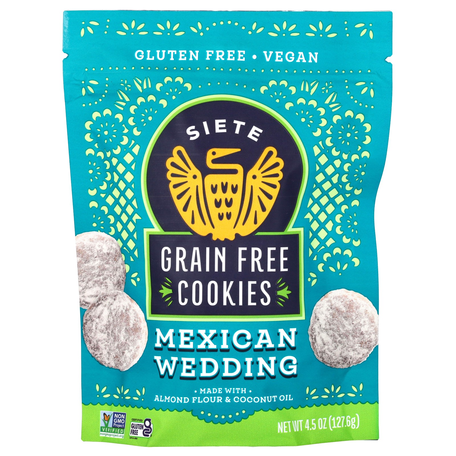 Печенье без зерен, Мексиканское свадебное, 4,5 унции (127,6 г)