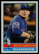 2025 Topps Heritage #101 Walter Pennington Texas Rangers