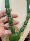 Lucite Or Caitlin Statement Necklace 24” Long Ball, 2 1/2” Diam.  Vint. Plastic — photo 4