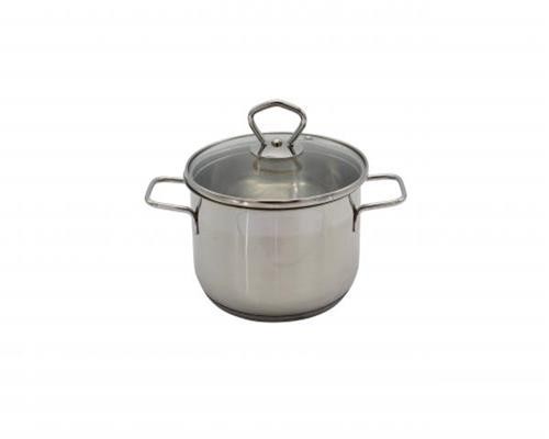 KrüGer Fleischtopf Kochtopf Topf Deckel 16Cm Manhatten Silber 4006776049140-image