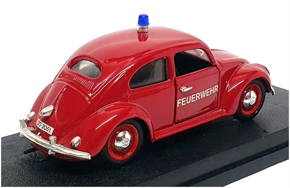 Rio Models 1/43 Escala SL005 - Volkswagen Beetle Bomberos Coche - Rojo Foto 2 de 4