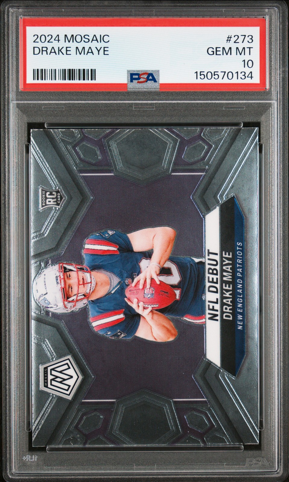 Drake Maye Panini Mosaic #273 Base