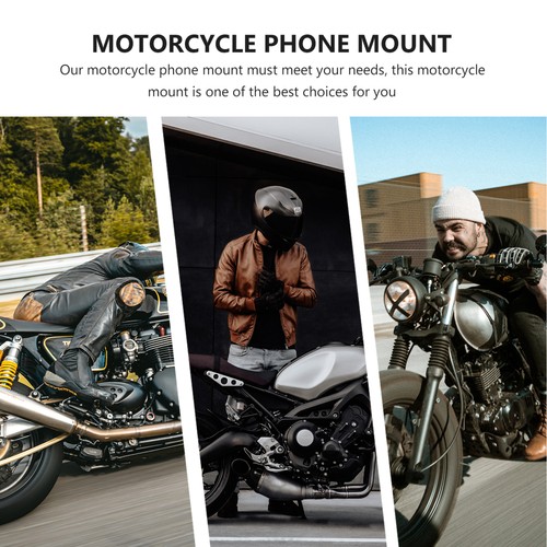 Motorcycle Bracket Base Universal Mount Phone Holder for Handlebar - 第 12/12 張圖片