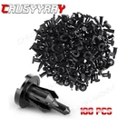 100Pcs 10mm Fastener Rivets with For Honda Bumper and Fender Body Retainer Clips
