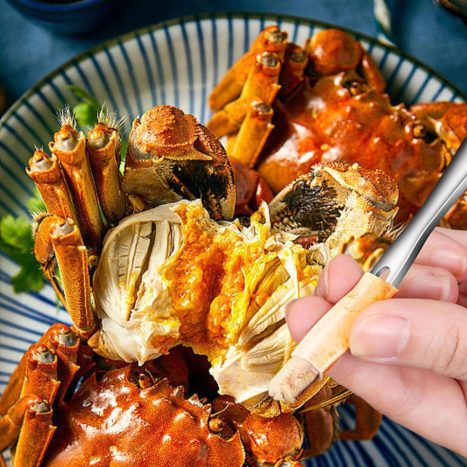 Crab Cracker Tool Lobster Crackers Crab Leg Picks and Forks Seafood Tools Set - Image 4 of 4